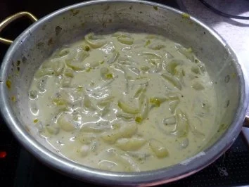 Gemüsebeilage : Schmorgurken in Meerettichsoße... - Rezept - Bild Nr. 9