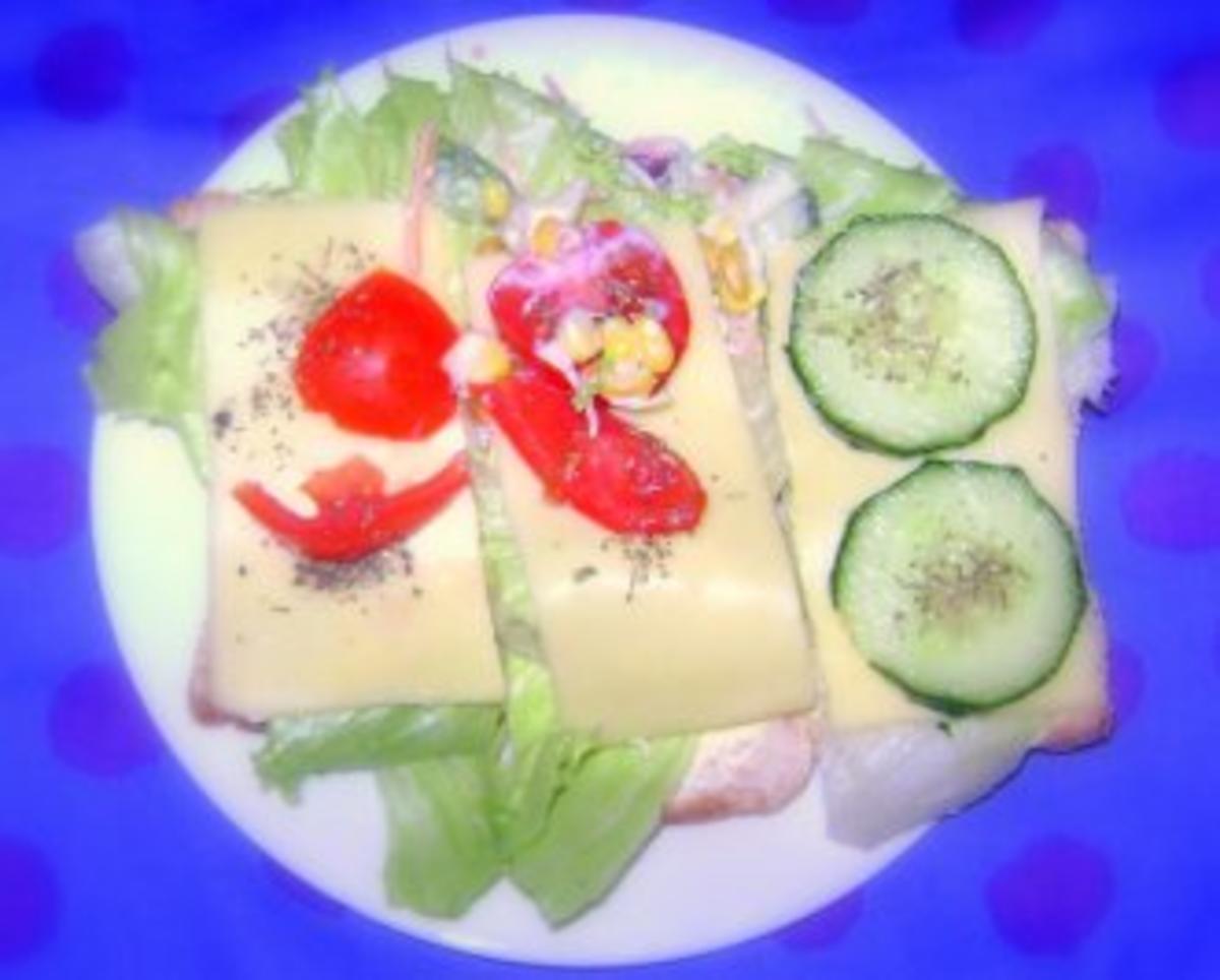 Sandwich Salat Teller - Rezept