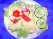 Sandwich Salat Teller - Rezept