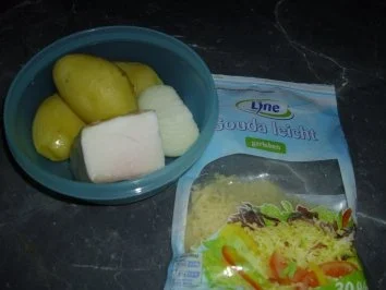 Resteverwertung-Beilagen,Bratkartoffeln mit Käse überbacken - Rezept - Bild Nr. 2