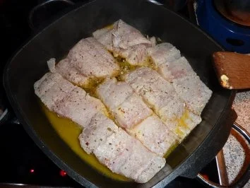 Fisch: Seelachsfilet mit Krabbensoße - Rezept - Bild Nr. 7