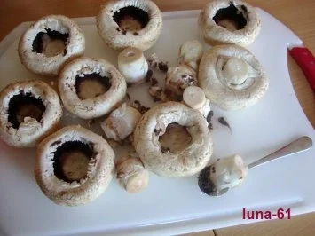 FUNGHI AL MASCARPONE E RICOTTA - Champignons mit Mascarpone-Ricotta-Füllung - Rezept - Bild Nr. 3