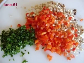 FUNGHI AL MASCARPONE E RICOTTA - Champignons mit Mascarpone-Ricotta-Füllung - Rezept - Bild Nr. 4