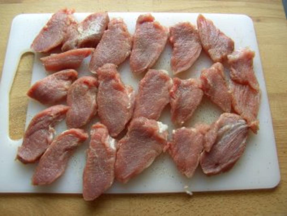 Schweinefilet mit Champignon-Käse überbacken - Rezept - Bild Nr. 3