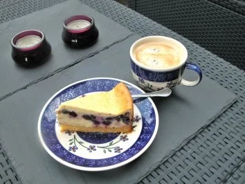 Mein Käsekuchen mit Blaubeeren - Rezept