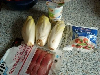 Überbackene Chicoree - Rezept