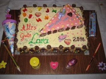 Rezept: Schulanfangstorte für Lara Schulanfangstorte für Lara - Rezept