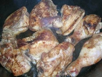 Rezept: Sherryhuhn mit Pilzen und Frühlingszwiebeln Bild Nr. 4 Sherryhuhn mit Pilzen und Frühlingszwiebeln - Rezept - Bild Nr. 4