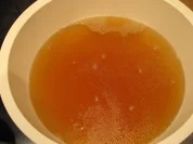 Suppe-Badewasser vom Huhn - Rezept