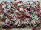 Champignon-Salami-Pizza - Rezept