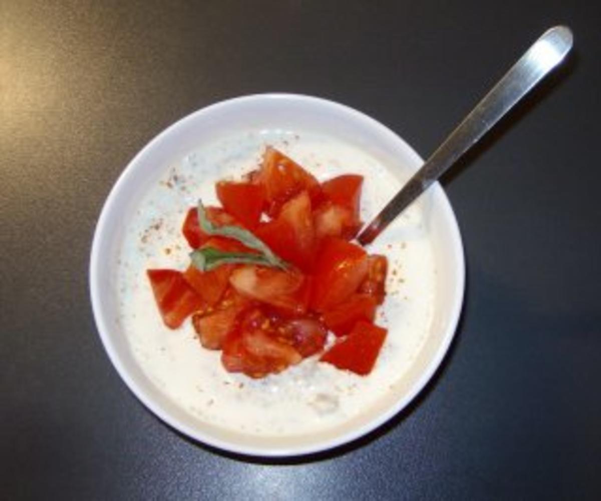 Bilder für Auberginen-Raita mit Sonnenblumenkernen - Rezept