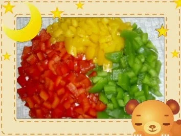 Rezept: Kartoffelblini mit Paprikatatar! Bild Nr. 2 Kartoffelblini mit Paprikatatar! - Rezept - Bild Nr. 2