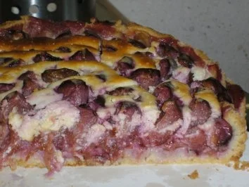 Pflaumenkuchen mit Guss - Rezept