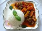 Hackfleisch : Gemüsebolognese an Reis - Rezept