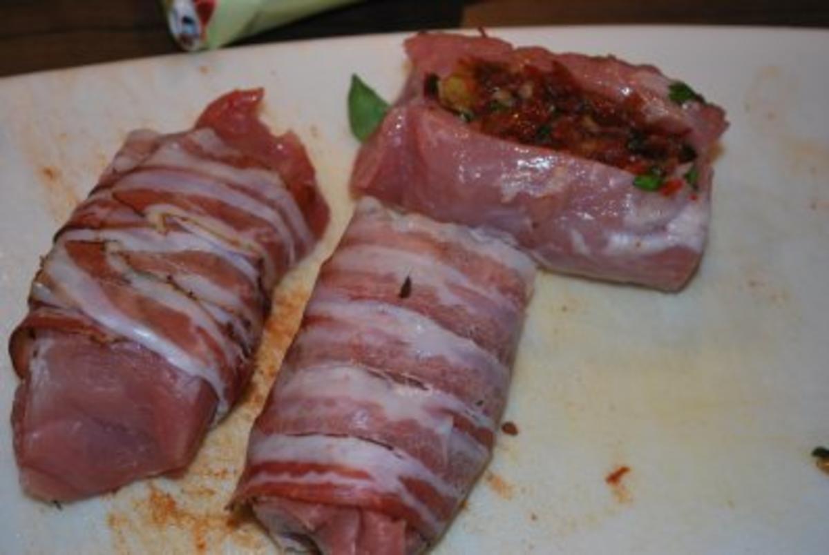 Gefülltes Schweinefilet "Toskana" - Rezept - Bild Nr. 5