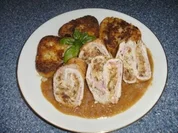 Schnitzelröllchen - Rezept