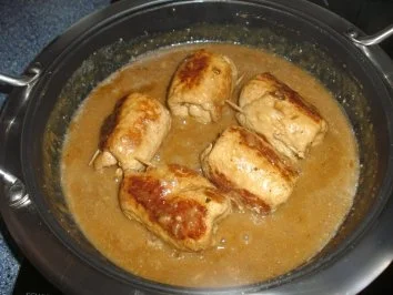 Rezept: Schnitzelröllchen Bild Nr. 5 Schnitzelröllchen - Rezept - Bild Nr. 5