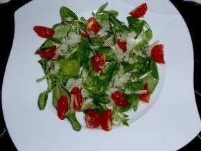 Feldsalat mit Garnelenspieße - Rezept - Bild Nr. 4