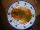 Gemüsemaultaschen auf Bandnudeln mit Tomatensauce - Rezept