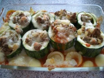 Gefüllte Zucchinifässchen - Rezept - Bild Nr. 2