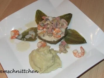 Rezept: Gefüllter Artischockenboden Gefüllter Artischockenboden - Rezept