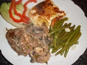 Hüftsteak à la chasseur  ... - Rezept