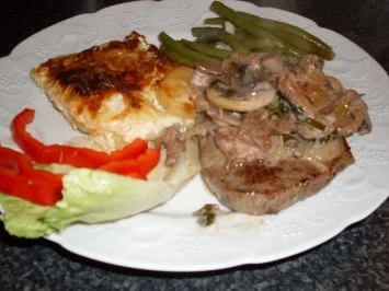 Hüftsteak à la chasseur  ... - Rezept - Bild Nr. 6