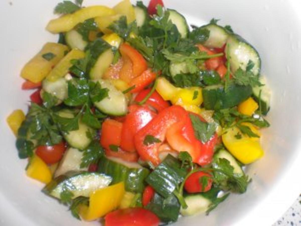 Weiße Bohnen Salat mit getrockneten Tomaten - Rezept - Bild Nr. 4