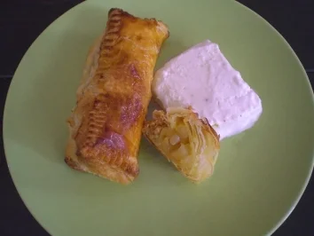 Rezept: Apfeltaschen beschwipst Apfeltaschen beschwipst - Rezept