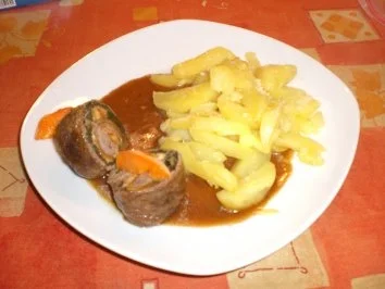 Michis Rinderrouladen mit Spinat-Mozarella-Füllung - Rezept