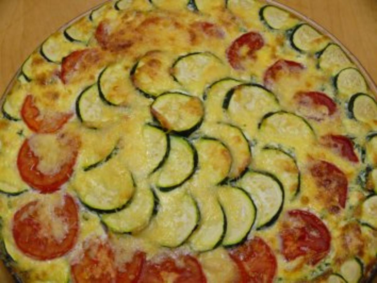 Zucchini-Tomaten-Tarte - Rezept von melanigehorse0