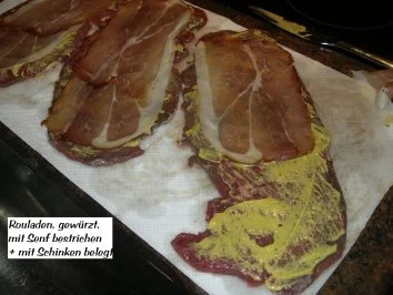 Rezept: Fleisch: RINDER - ROULADEN Bild Nr. 2 Fleisch: RINDER - ROULADEN - Rezept - Bild Nr. 2