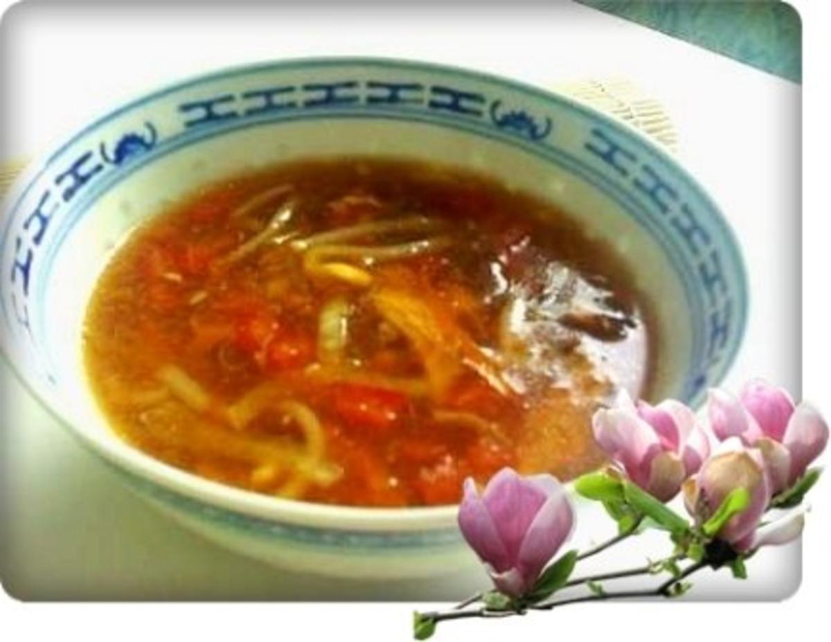 Asiatisch - Pekingsuppe süß-sauer - Rezept