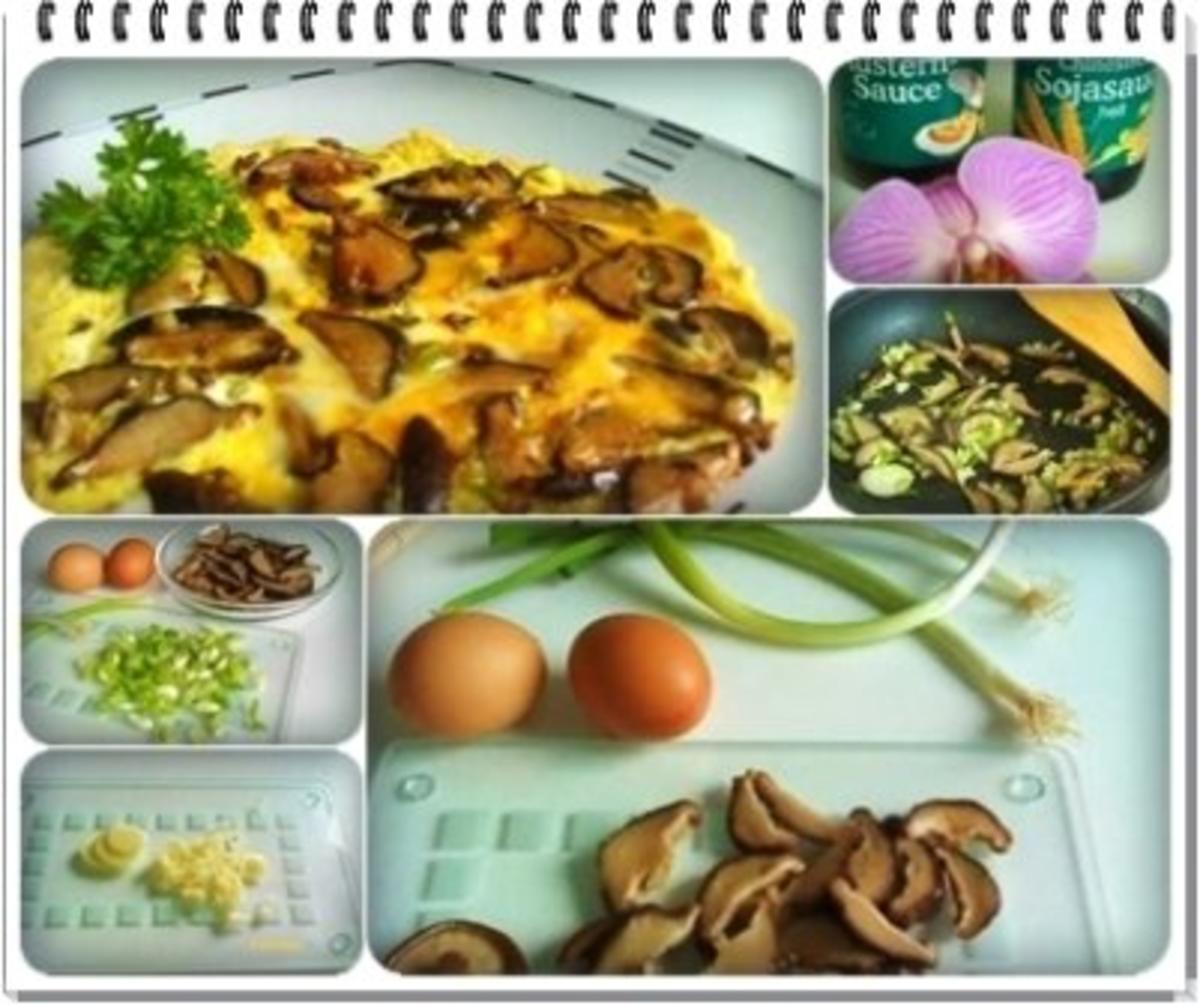 Asiatisch - Shiitake mit Eier und Frühlingszwiebeln - Rezept - Bild Nr. 14