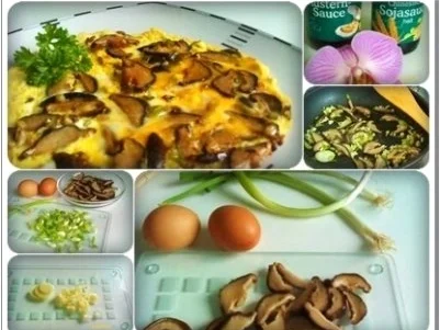 Asiatisch - Shiitake mit Eier und Frühlingszwiebeln - Rezept - Bild Nr. 14