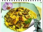 Asiatisch - Shiitake mit Eier und Frühlingszwiebeln - Rezept