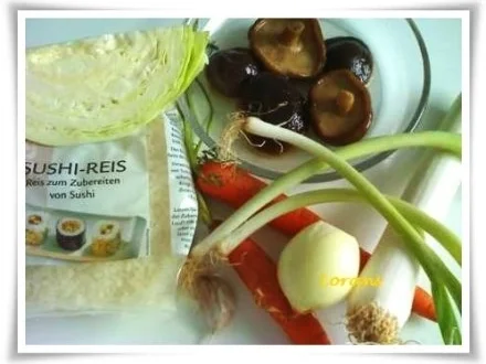 Asiatisch - Shiitake mit Reis und Gemüse - Rezept - Bild Nr. 3