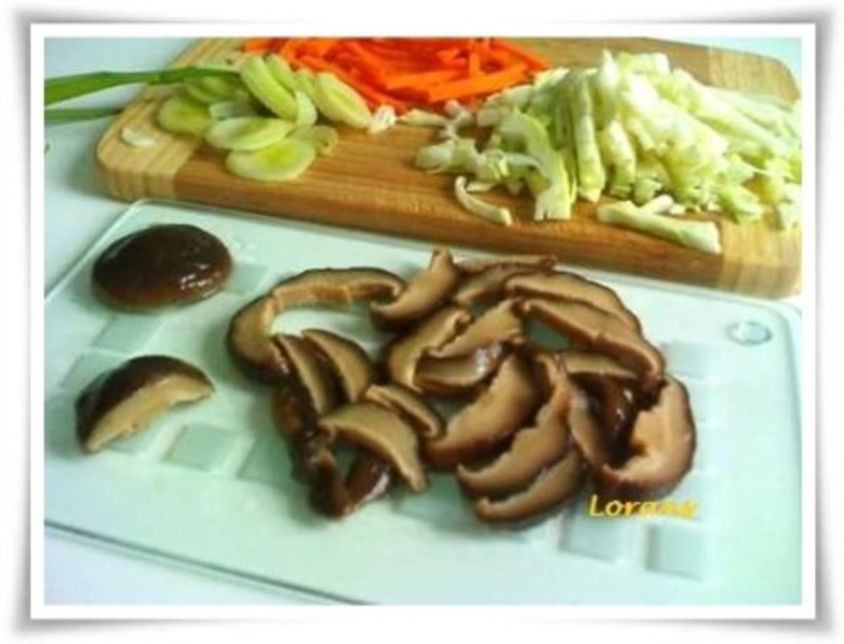 Asiatisch - Shiitake mit Reis und Gemüse - Rezept - Bild Nr. 5