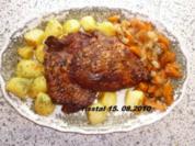Geschmorte Putenoberkeule - Rezept
