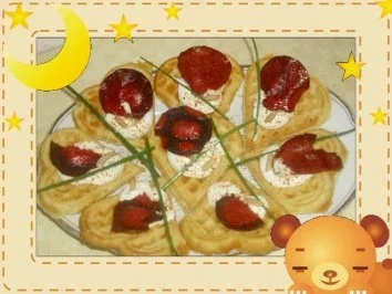 Rezept: Käse-Waffelherzen Bild Nr. 2 Käse-Waffelherzen - Rezept - Bild Nr. 2