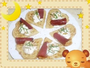 Rezept: Käse-Waffelherzen Käse-Waffelherzen - Rezept