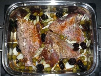 Rezept: Lammhinterhaxen mediterran angehaucht Bild Nr. 5 Lammhinterhaxen mediterran angehaucht - Rezept - Bild Nr. 5