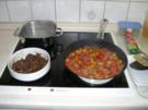 Geschmorte Leber mit Paprika und Reis - Rezept