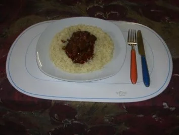 Rezept: Geschmorte Leber mit Paprika und Reis Bild Nr. 3 Geschmorte Leber mit Paprika und Reis - Rezept - Bild Nr. 3