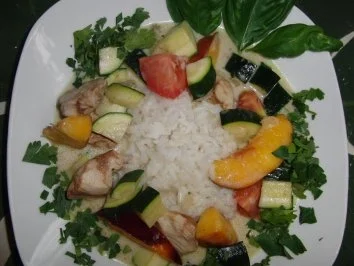 Rezept: Huhn : Das grüne Wunder als Curry-Huhn im WOK Bild Nr. 2 Huhn : Das grüne Wunder als Curry-Huhn im WOK - Rezept - Bild Nr. 2