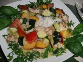 Rezept: Huhn : Das grüne Wunder als Curry-Huhn im WOK Huhn : Das grüne Wunder als Curry-Huhn im WOK - Rezept