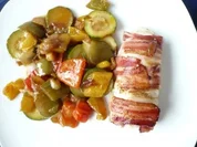 Hähnchenfilet mit Zucchini - Paprika- Gemüse - Rezept