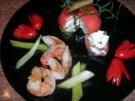 Tomaten "Surprise"  mit Scampi   - eine leckere Vorspeise - - Rezept