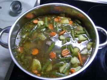 Lamm-Bohnen-Eintopf - Rezept