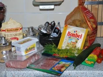 gefüllte Schnitzelröllchen mit Tomaten-Dillsahnesoße... - Rezept - Bild Nr. 2